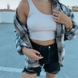 Signature 8 Black Denim Shorts